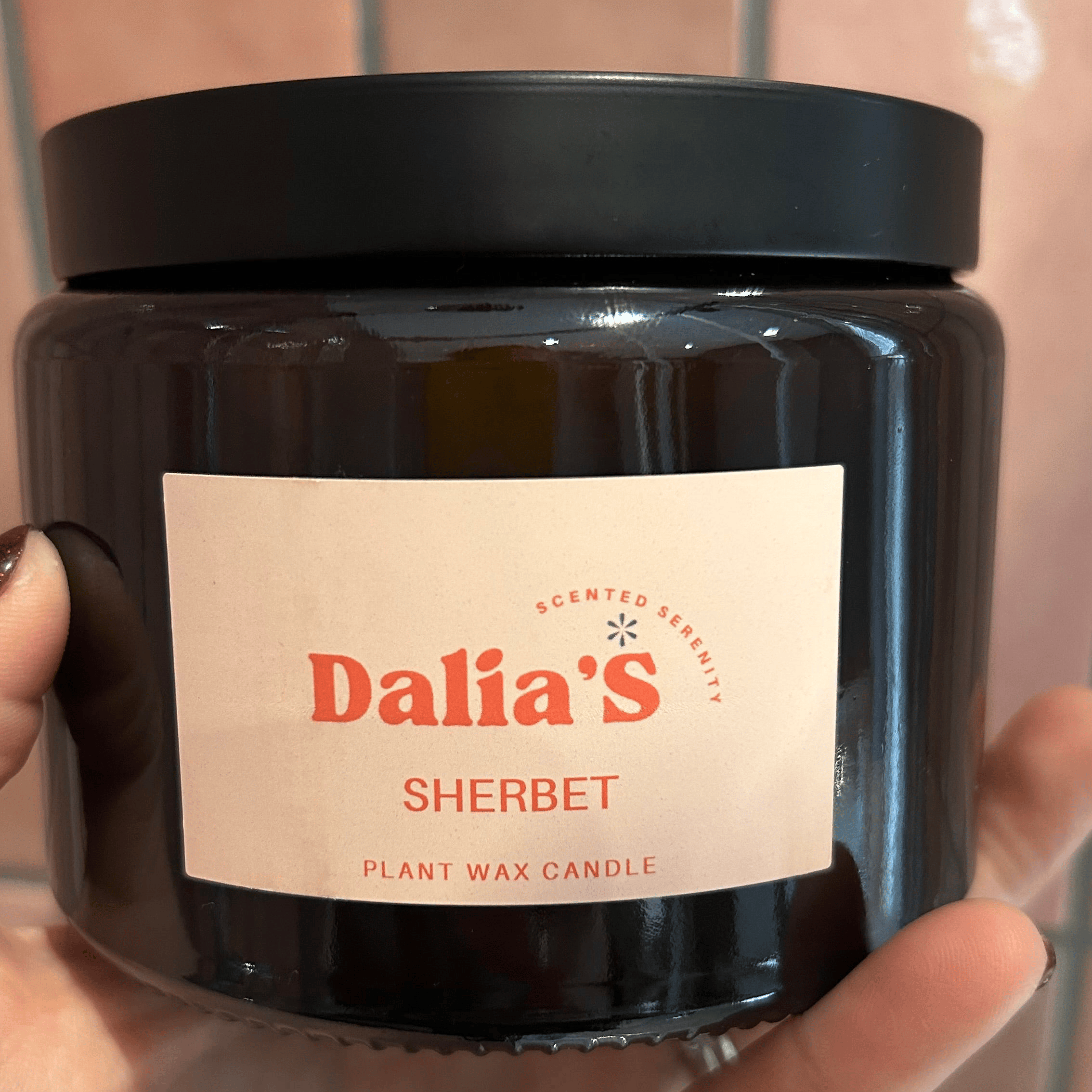 Sherbet -Lime and Raspberry 3 wick Candle