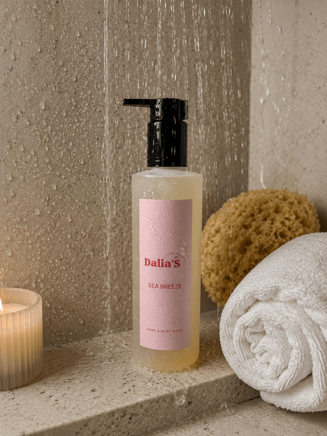 Sea Breeze Body Wash – Recyclable Soft Touch Bottle