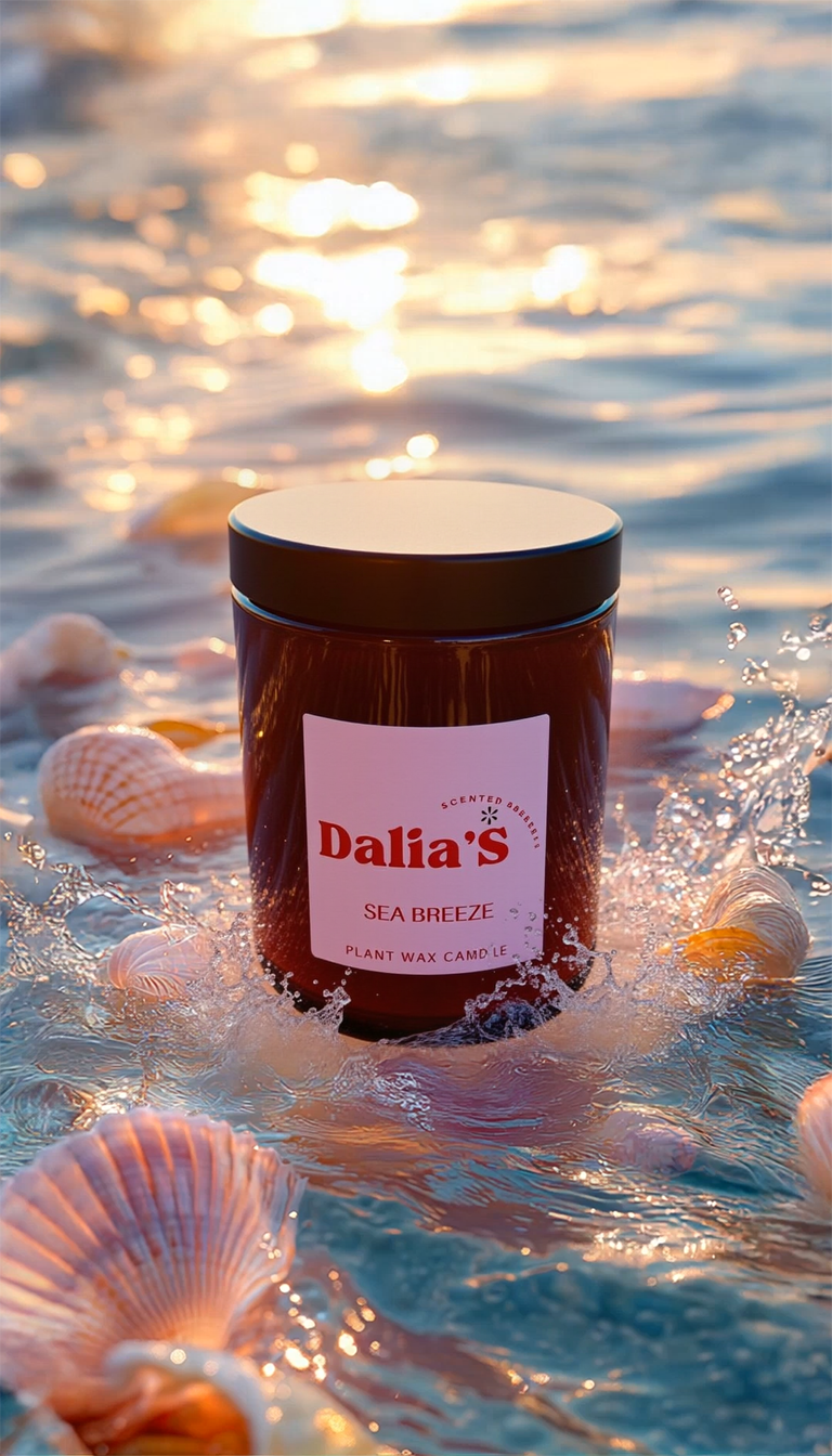 Seabreeze - 180ml Glass Jar Candle