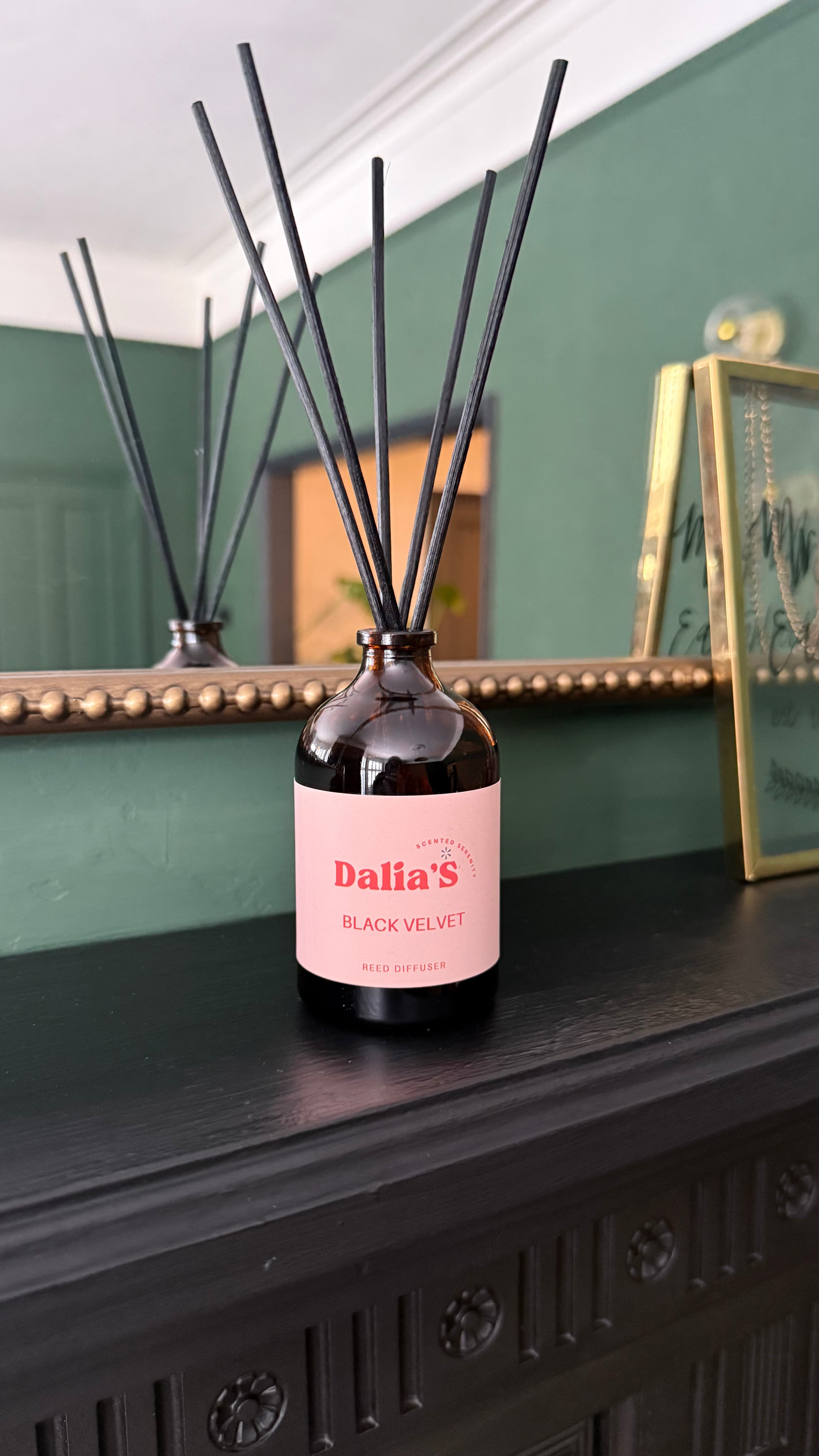 Black Velvet - 100ml Glass Bottle Reed Diffuser