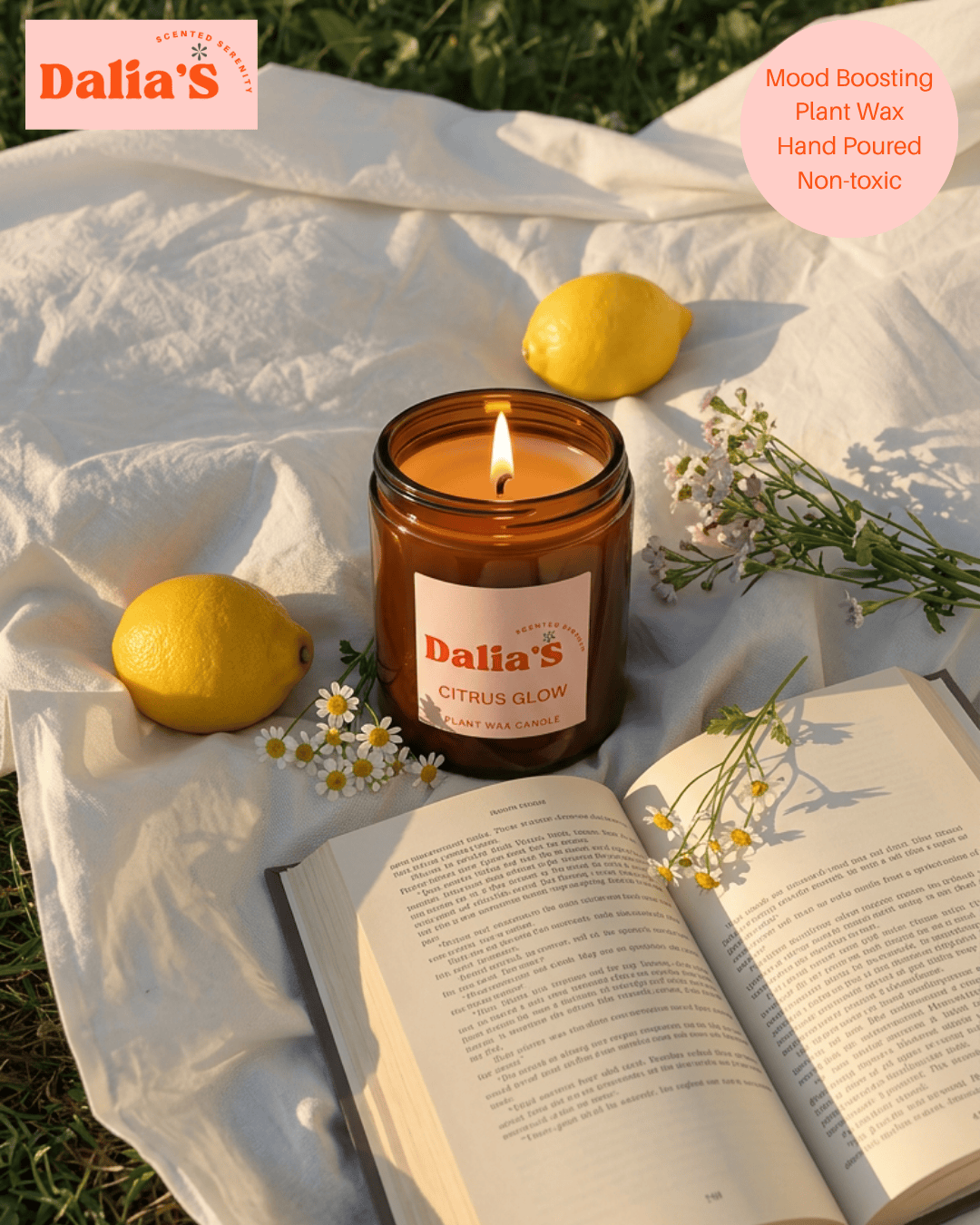 Citrus Glow - Lemongrass Candle