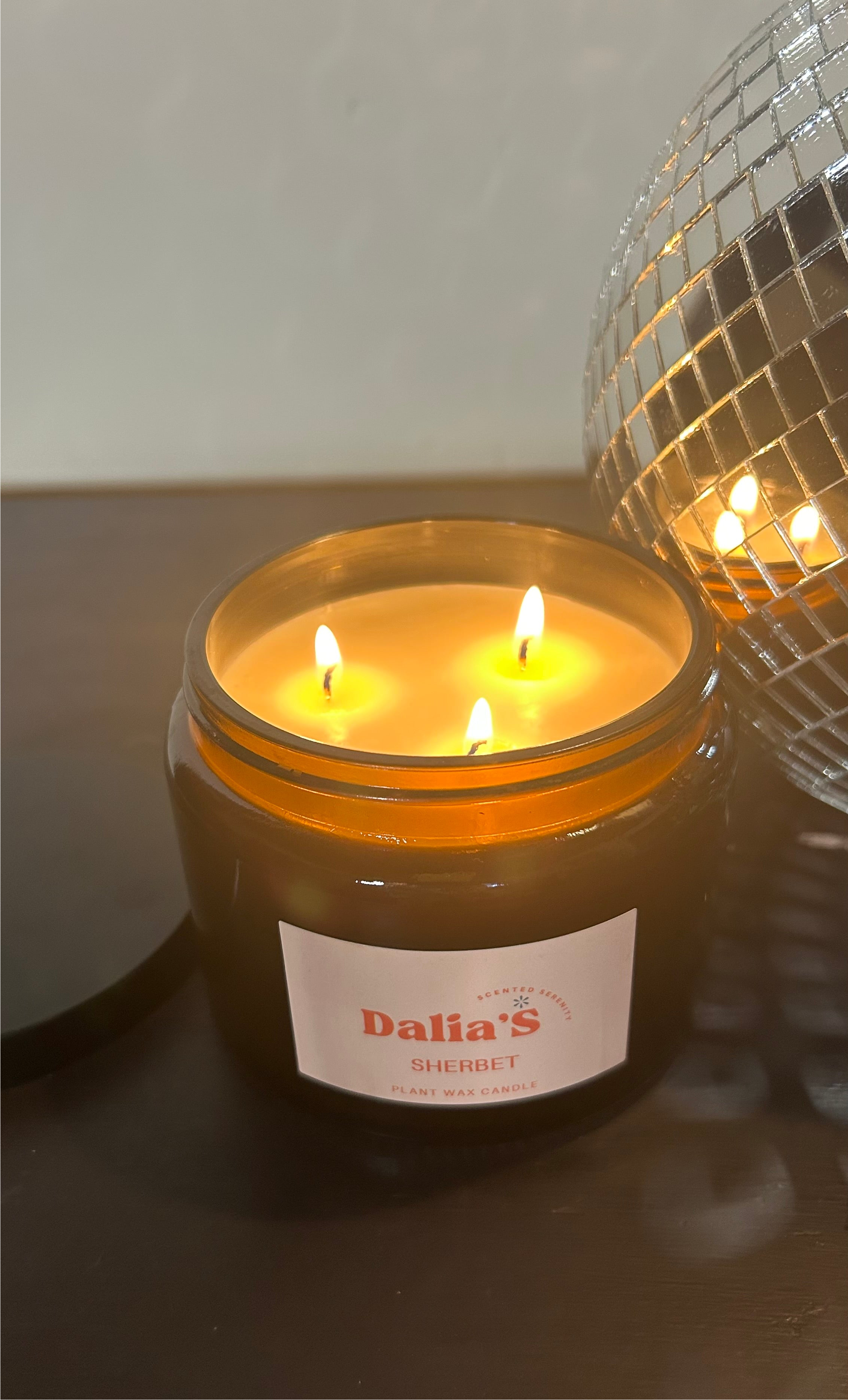Sherbet - 500ml Glass Jar 3 Wick Candle