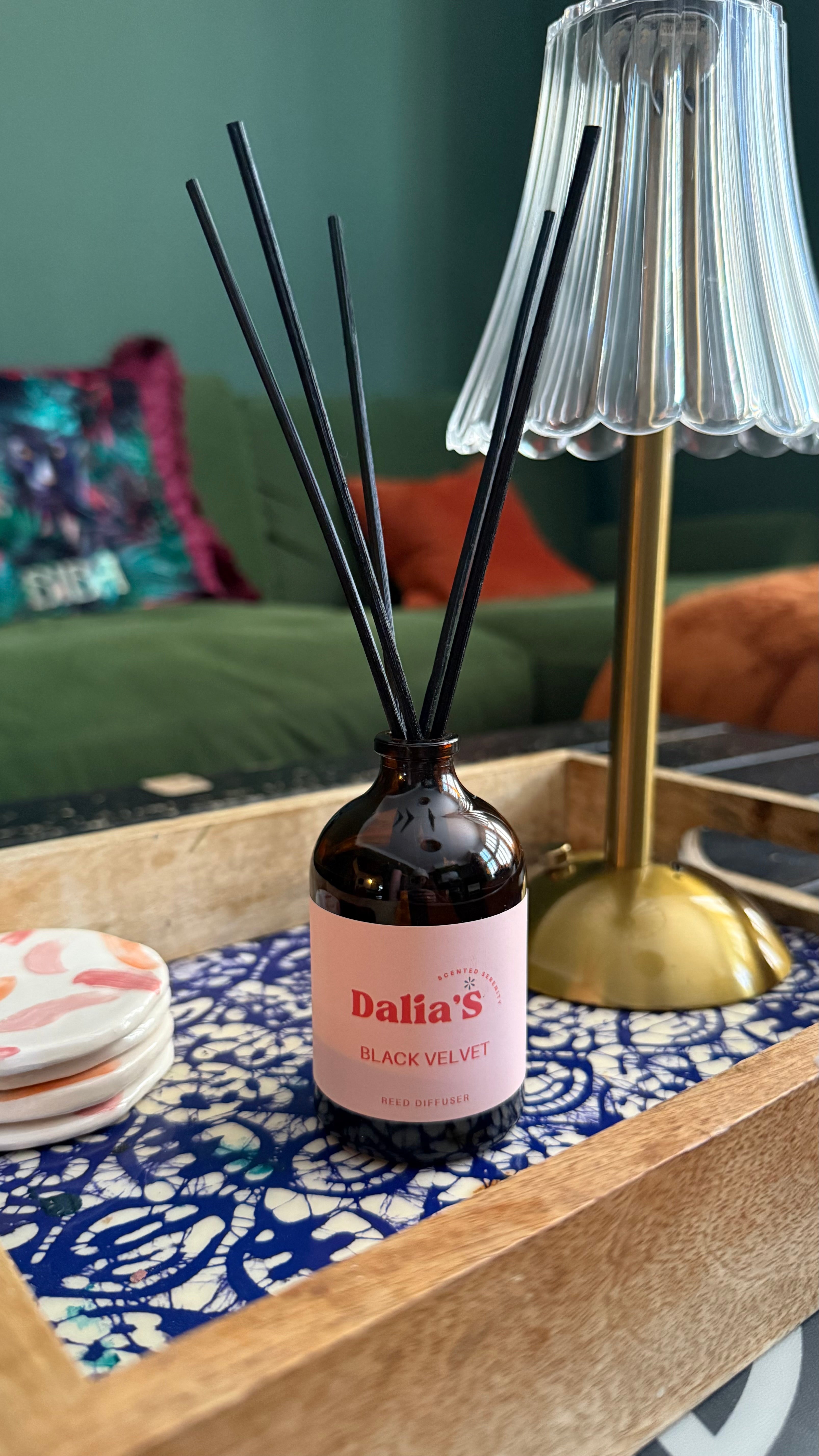 Black Velvet - 100ml Glass Bottle Reed Diffuser