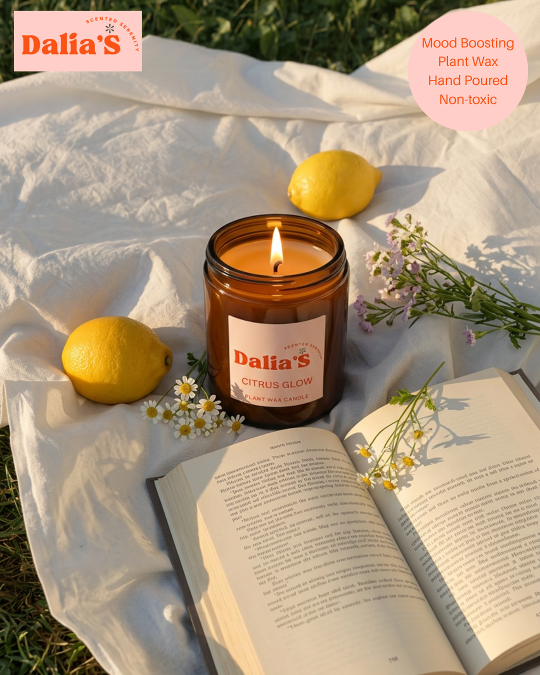 Citrus Glow - Lemongrass Candle