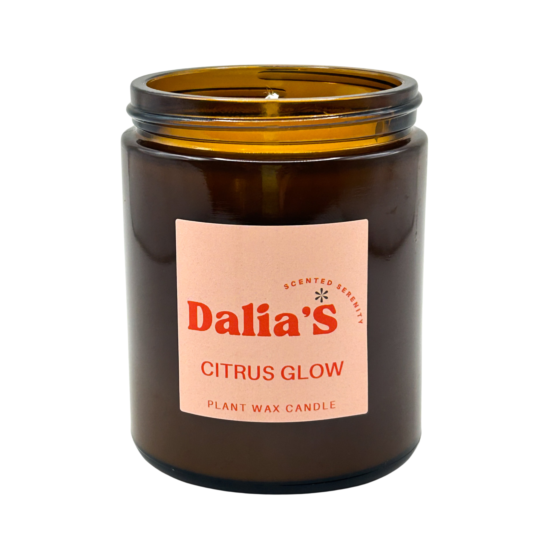 Citrus Glow - 180ml Glass Jar Candle